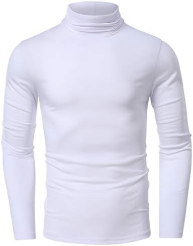 HTB Мъжки Ризи с дълъг ръкав в опаковка 1-2 парчета, Дебнещ Памучни Пуловери Голям и Висок размер, Върховете на Основния