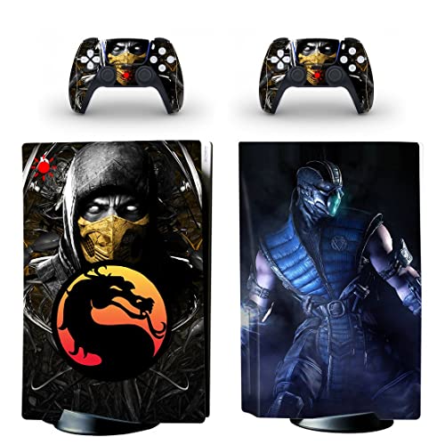 За PS4 ОБИЧАЙНАТА игра Ninja Mortal Best War Kombat X Стикер на кожата PS4 или PS5 За конзолата PlayStation 4 или 5 и