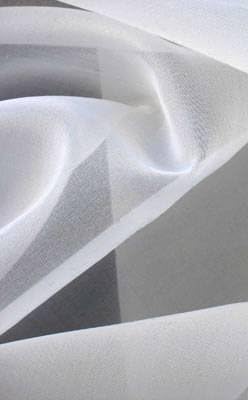 Puresilks Бяла коприна тъкани от органза с ширина 54 инча, продавани чрез парцела