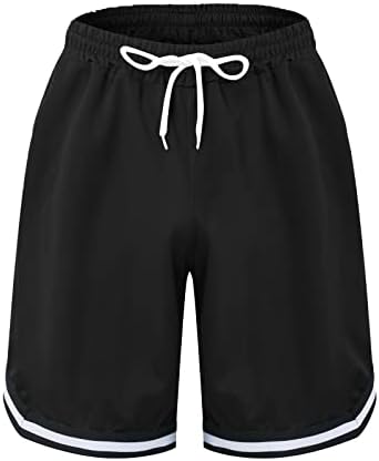 Мъжки Спортни къси Панталони Ymosrh Класически Намаляване с Завязками, Летни Плажни къси Панталони с Еластичен Колан