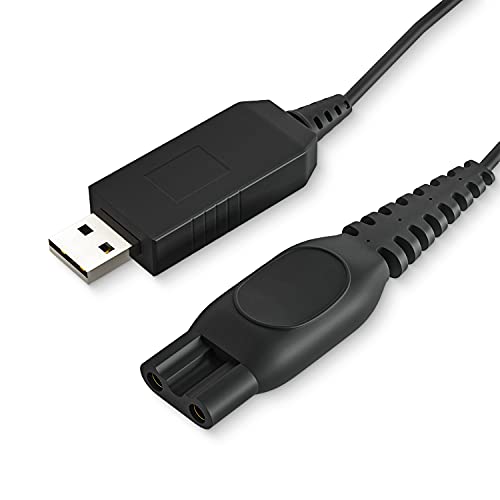 Преносимото USB Кабел-зарядно устройство с дължина 3,3 Фута, съвместим с ножче за бръснене Philips Norelco One Blade,