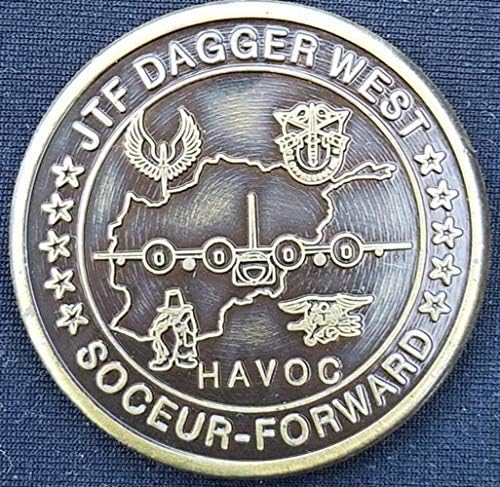 Ултра Рядка монета AFSOC TF Dagger West 7th SOS OEF Deployment Предизвикателство за разполагане на