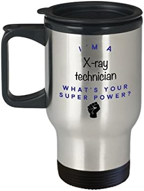 Пътна чаша Рентгенотехника, аз Рентгенотехник, Какво е Суперсили? Забавни Чаши За Кафе За Кариера, Идея За Подарък За
