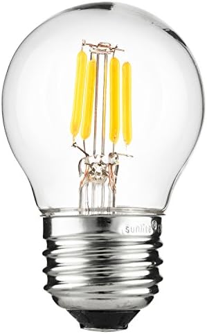 Лампа с нажежаема жичка Sunlite 81112 LED G16, 3 W (еквивалент на 25 W), 250 Лумена, С регулируема яркост, Средна база