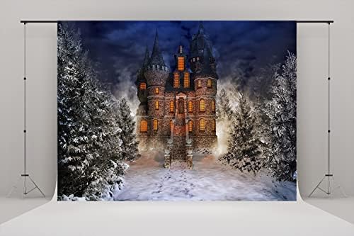 20X10ft Зимата на Открито на Фона на Замъка Заснеженный Горски Замък Фонове за вашето семейно Парти Фон Детски Банер