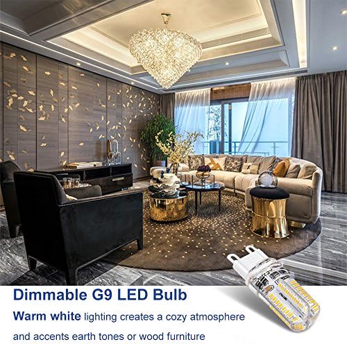 Led лампи YGS-Tech с регулируема яркост G9, 4 W (Еквивалент на 35 W халогенни лампи), и Топло Бяла 3000 ДО CRI80, Основна